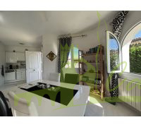 Salon comedor con cocina integrada
