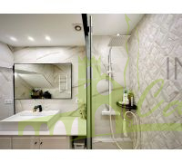 Baño principal con ducha