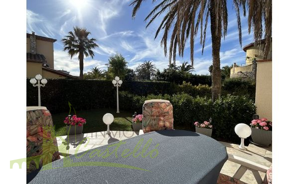 Terraza con jardín