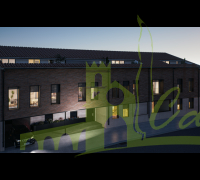 Fachada del edificio by night